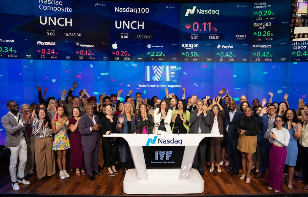 IYF Rings Nasdaq Bell in Celebration of International Youth Day 2024