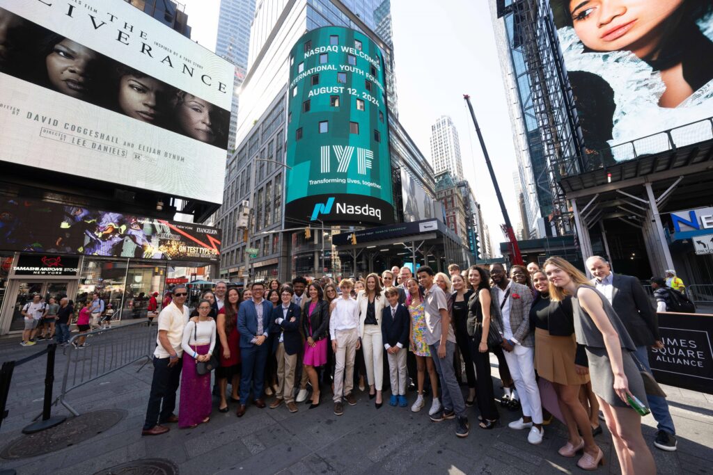 IYF Rings Nasdaq Bell in Celebration of International Youth Day 2024